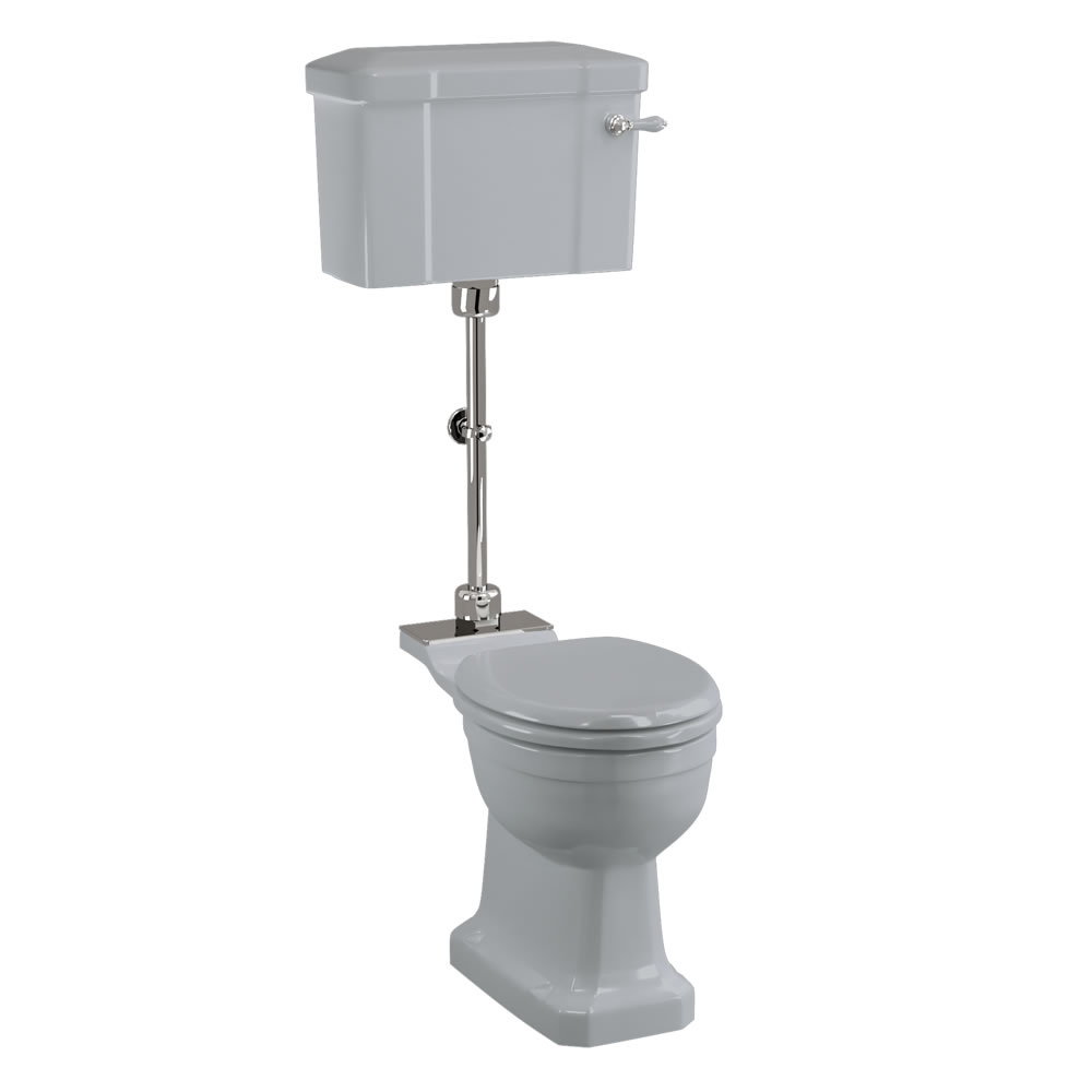Bespoke Moon Grey Standard Medium Level WC with 520 Lever Cistern